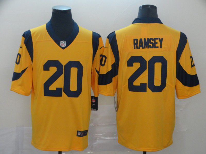 Men Los Angeles Rams #20 Ramsey Yellow Nike Vapor Untouchable Limited Player NFL Jerseys->women nfl jersey->Women Jersey